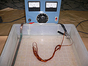 導入30伏特直流電後無因針孔而產生氣泡之測試結果